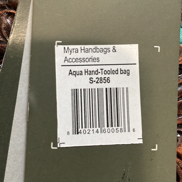 NWT Myra Bag - Turquoise/Aqua Cowhide Genuine Leather - Picture 9 of 9